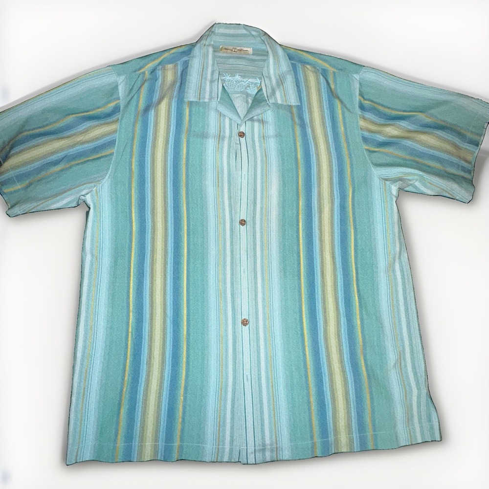 Tommy Bahama Mens Button Down Shirt Medium (M) Multicolored Resort Wear